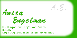 anita engelman business card